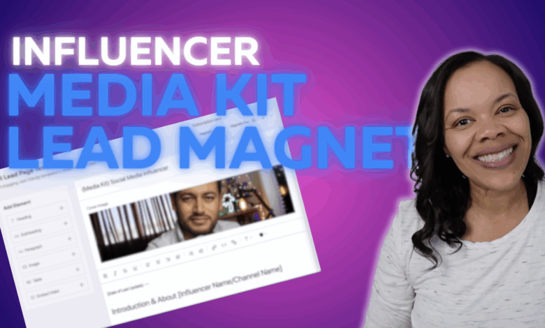 Influencer media kit